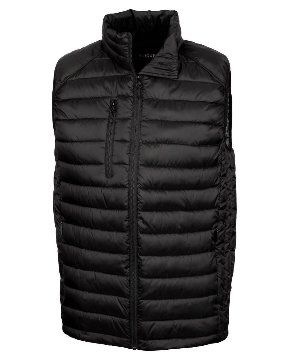 NEW CLIQUE men's hudson puffer vest in black
